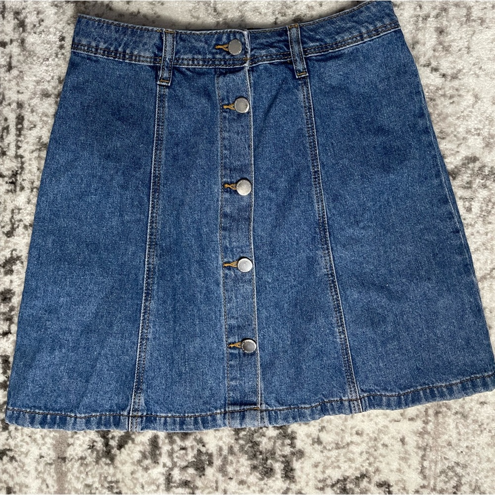 Button up Jean skirt size 2